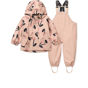 Liewood Regenbekleidungsset Manu, mega cherry heart/ rosey mix
