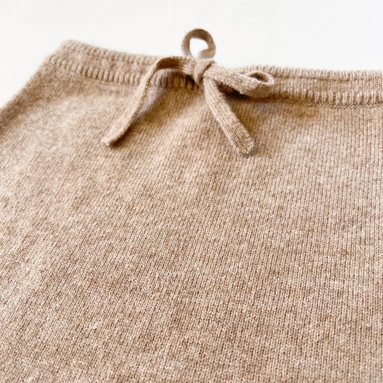 Papa Lobster Kaschmir Babyhose Kim, beige mélange 1