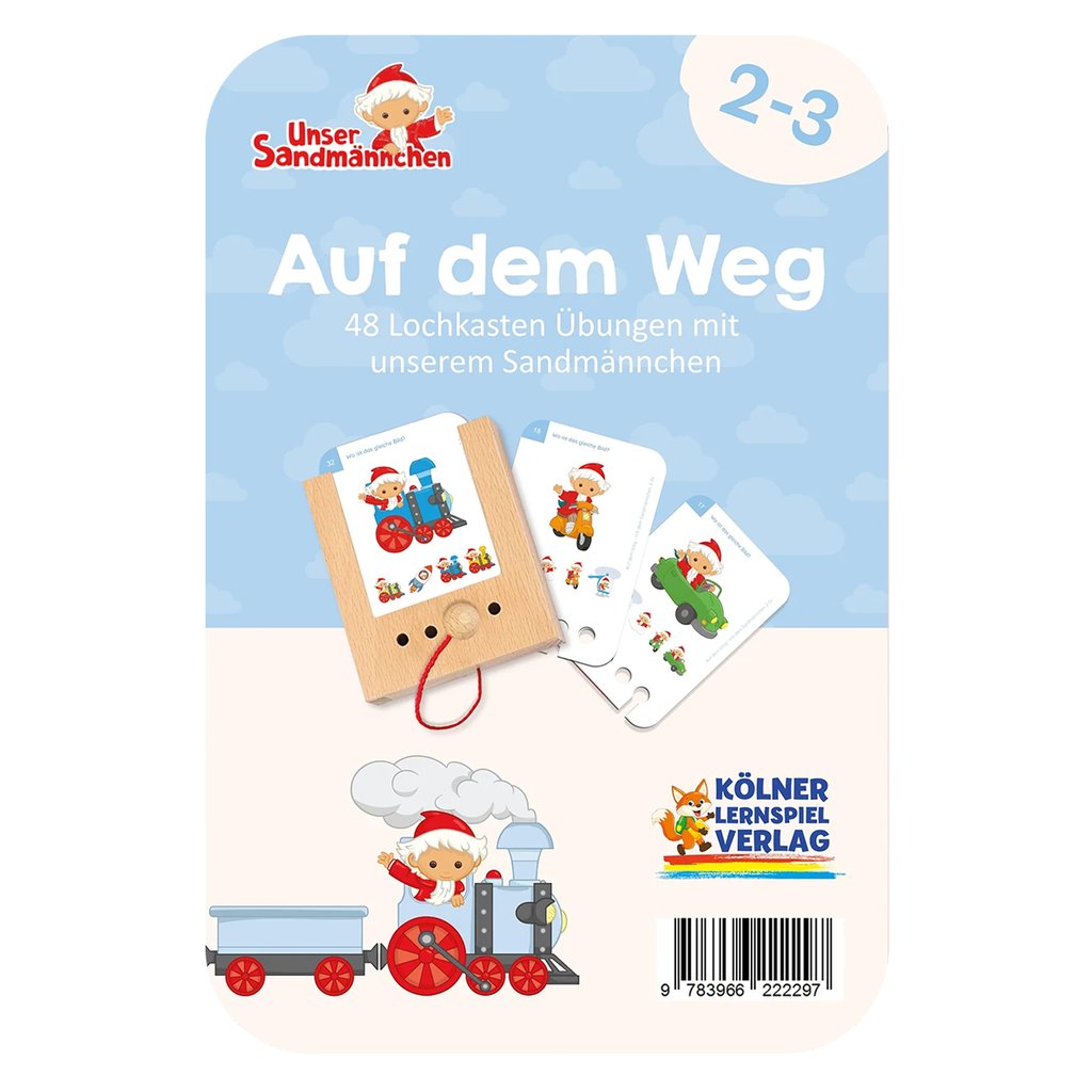 Kölner Lernspielverlag Lochkasten Kartensatz Auf dem Weg Sandmännchen (2-3 Jahre)