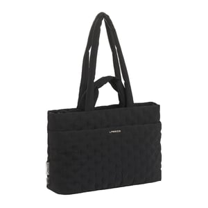 Lässig Wickeltasche Liva gesteppt, schwarz