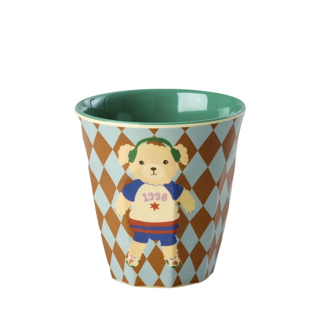 Rice Melamin Kleiner Becher Teddy Music Print