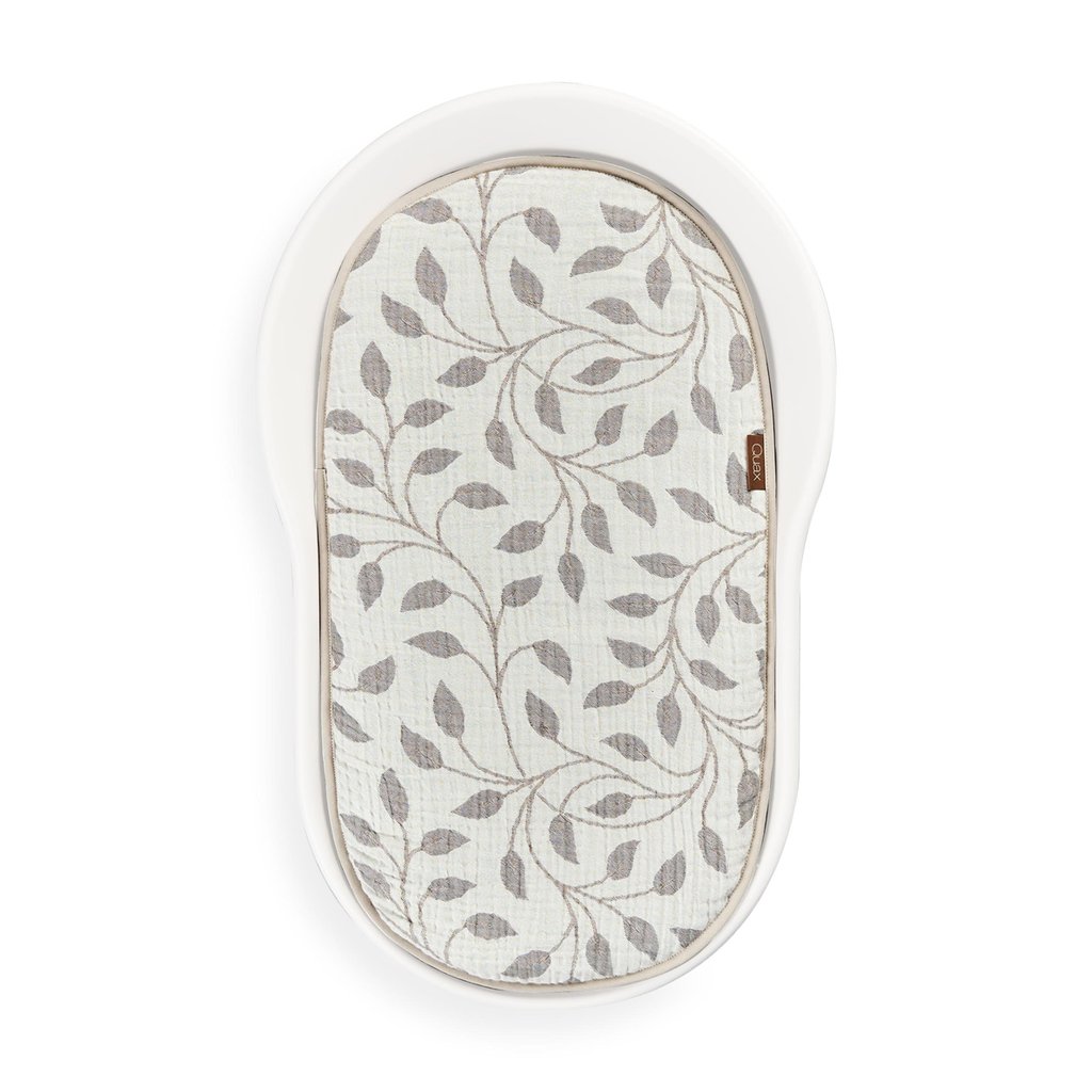 Quax Mamee Inlay Cushion, Natural Collection Leaf