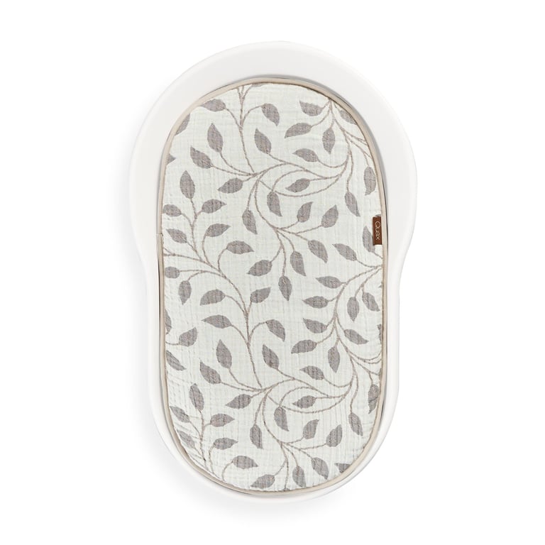 Quax Mamee Inlay Cushion, Natural Collection Leaf