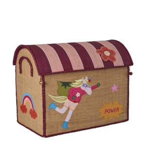 Rice Raffia Medium Aufbewahrungshaus mit Hero Theme, tea