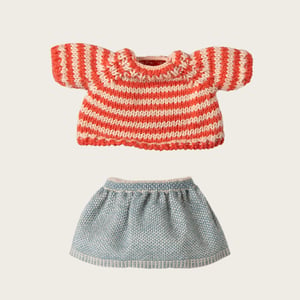 Maileg Strickpullover und Rock, Große Schwester Maus