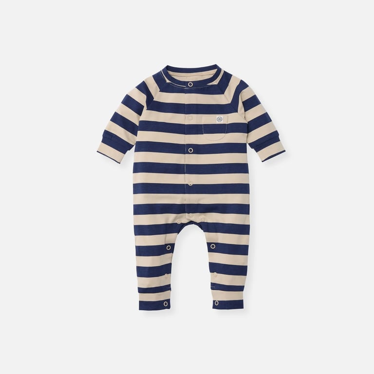 Cloby Playsuit mit UV-Schutz Navy Stripe