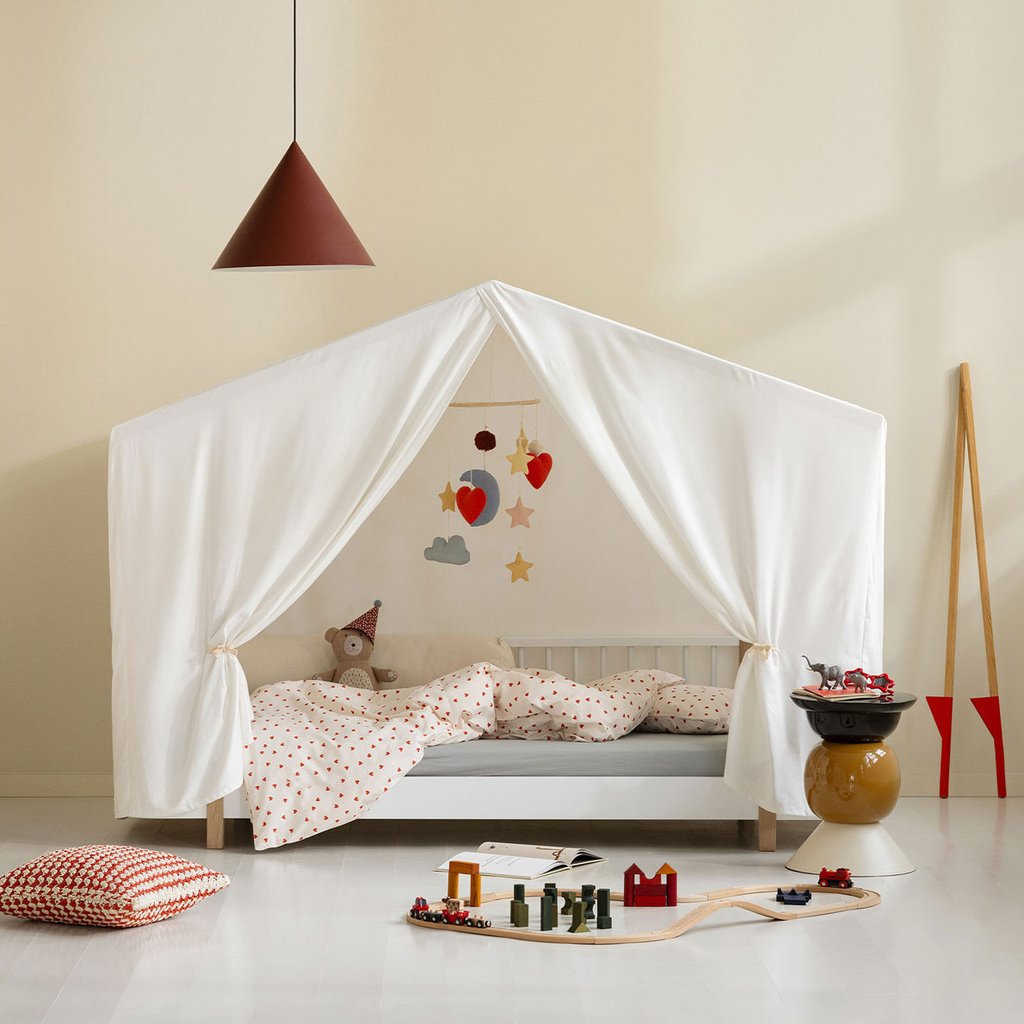 Oliver Furniture Wood Original Hausbett-Zelt weiß, Lifestylebild