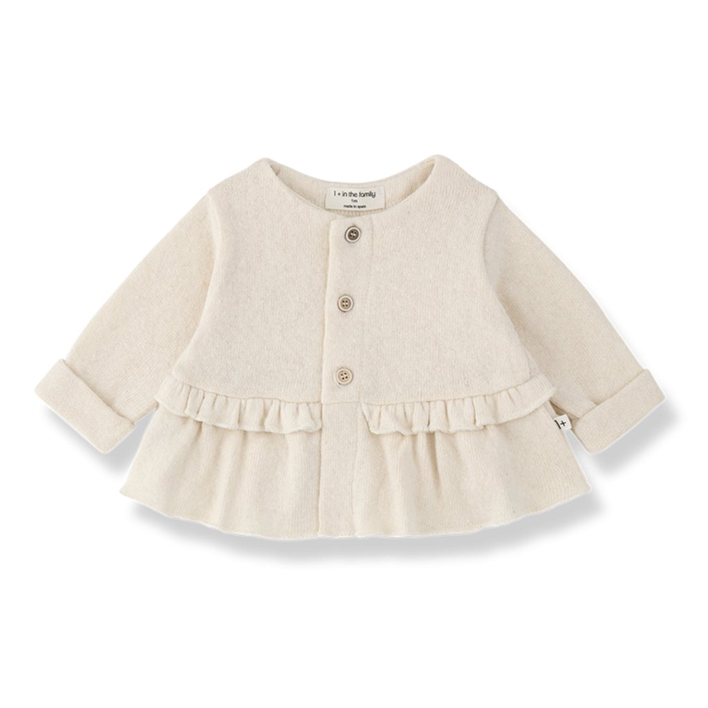 1+ in the family Cardigan STRASBOURG, ecru