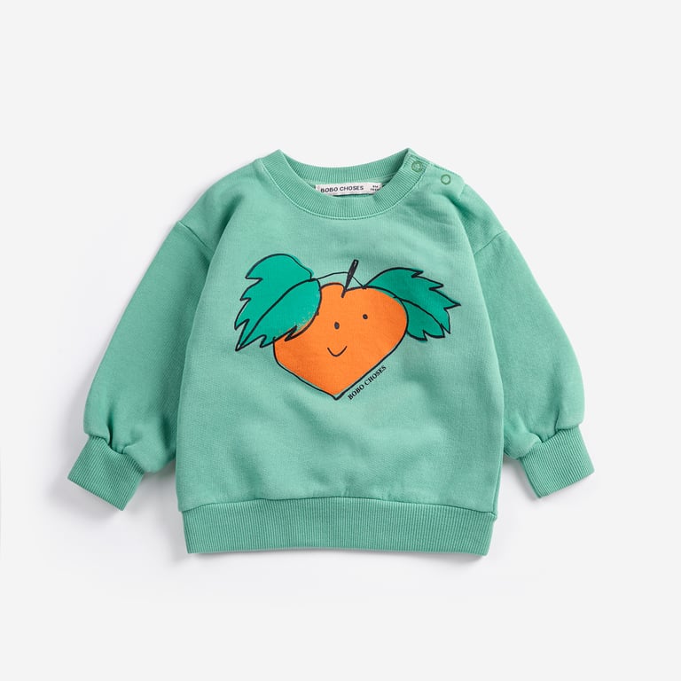 Bobo Choses Sweatshirt Tangerine, green