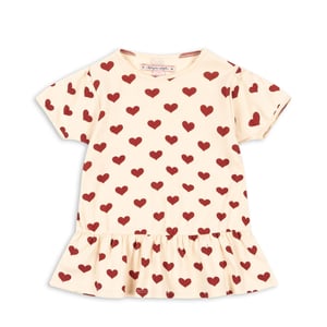 Konges Sløjd T-Shirt Basic Frill, Amour Rouge