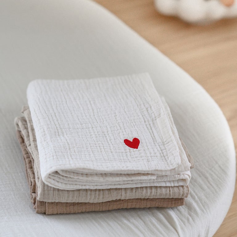 We are Bitte Musselintuch 3er Pack Love Edition