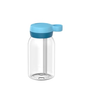 Mepal Trinkflasche Campus mit Trinkhalm 450 ml, cool blue