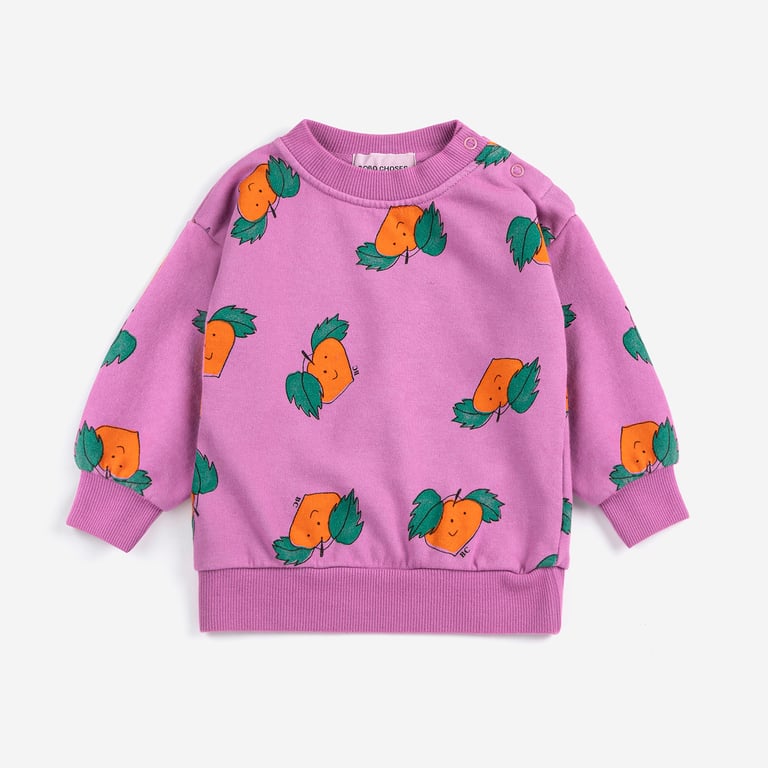 Bobo Choses Sweatshirt Tangerine all over, fuchsia
