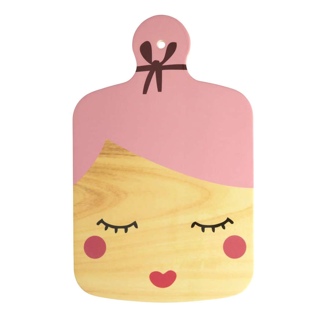Rice Melamin Schneidebrett Lady Shape, pink