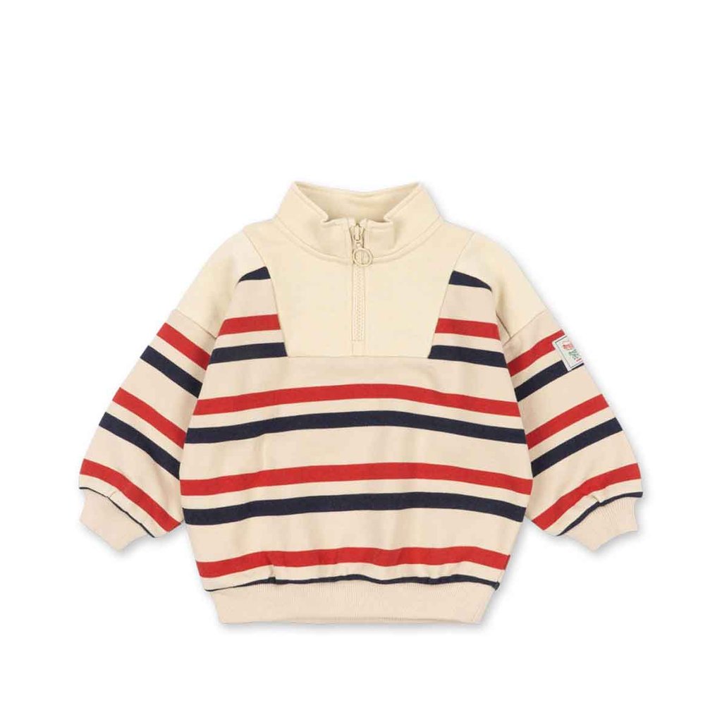 Konges Sløjd Half-Zip Sweater Lou Gots Tangerine Stripe