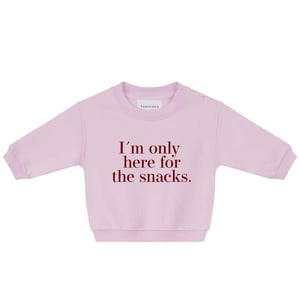 Famvibes Sweater Baby Snacks Only - pastell rosa