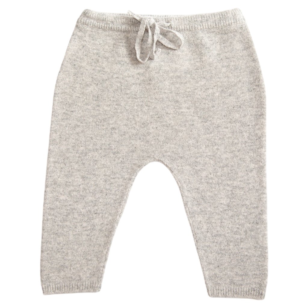 Papa Lobster Kaschmir Babyhose Kim, hellgrau mélange