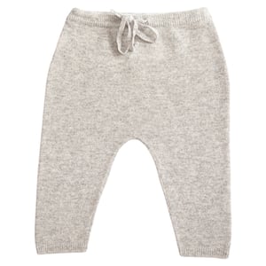 Papa Lobster Kaschmir Babyhose Kim, hellgrau mélange