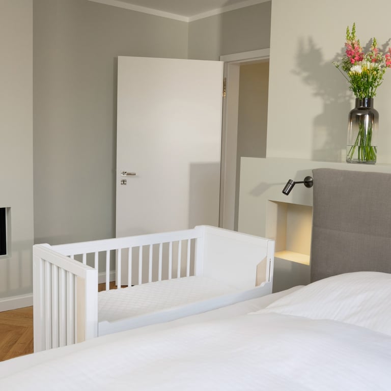 Naolima MoveMi® Musselin Spannbettlaken / Schlafmatratze / Gesteppt