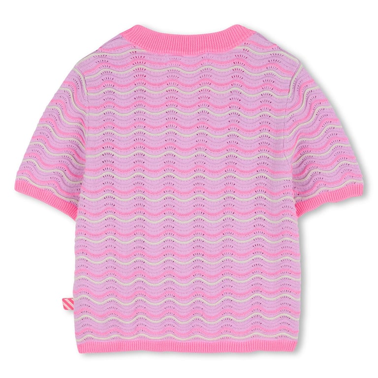 Billieblush Kurzarmpullover Ajour, pink 1