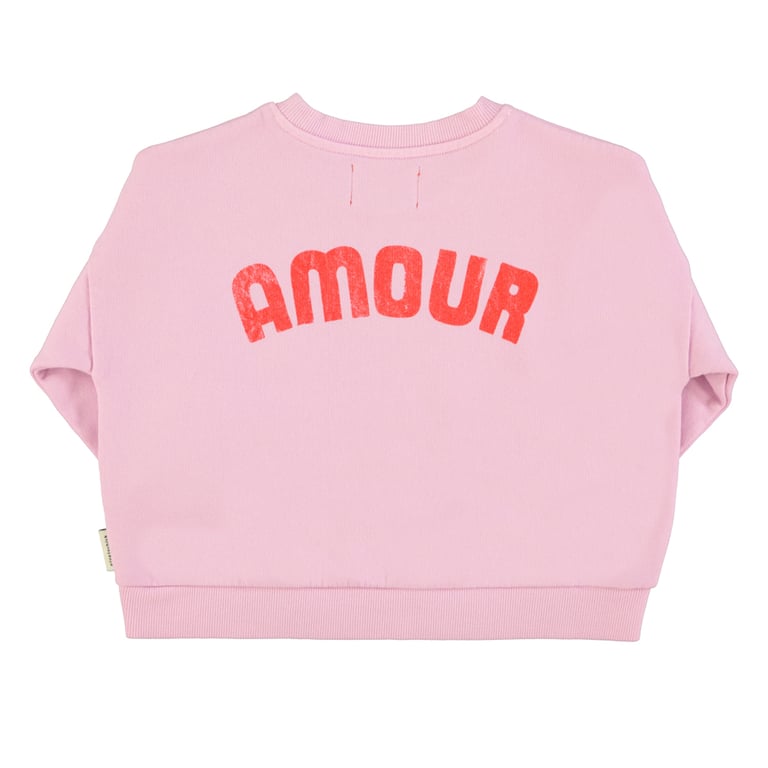 Piupiuchick Sweatshirt, lilac mit roten Herzen 1