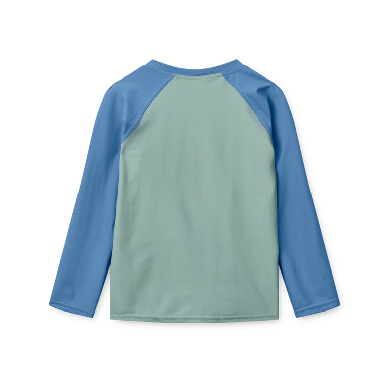 Liewood Schwimm-Langarmshirt Noah Placement, Boards/ Light peppermint 1