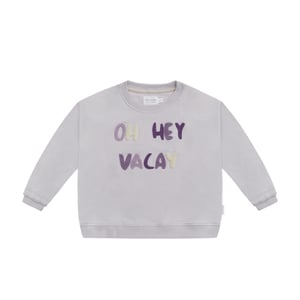 Leevje Sweatshirt Oh Hey Vacay, Lavender