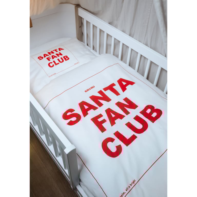 Bliss & Bold Kids Bettwäsche Santa Fan Club, offwhite 1