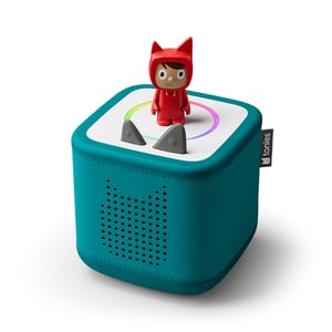 Tonies Starterset Toniebox 2 Meeresgrün mit Kreativ-Tonie Rot