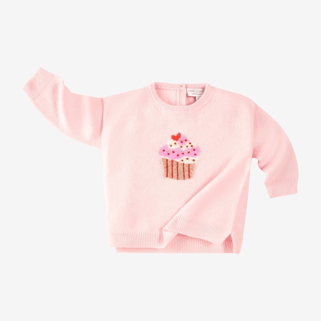 Papa Lobster Pullover Cupcake, rosé + mehrfarbig