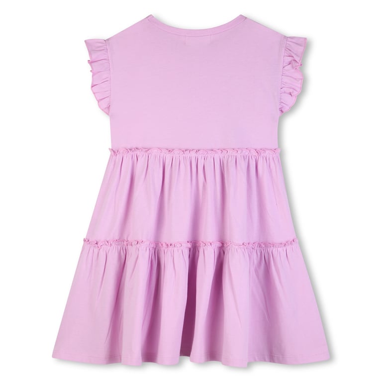 Billieblush Jersey-Kleid mit Rüschen & Paillettenherz, pink 1