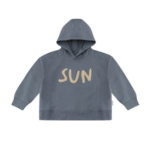 Leevje Unisex Oversized Hoodie Sun, blue