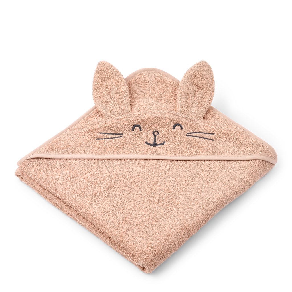 Liewood Kapuzen-Badetuch Augusta Rabbit, Pale tuscany