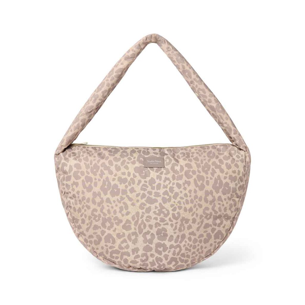 Studio Noos Puffy Cross Body Bag, Leopard beige