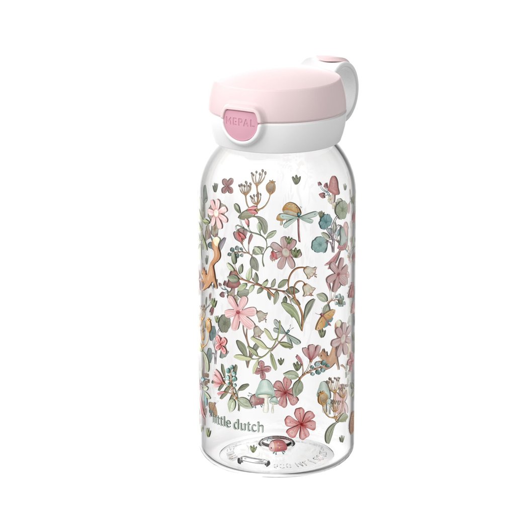 Mepal Trinkflasche Campus mit Klappdeckel 600 ml, Little Dutch Fairy Wonders