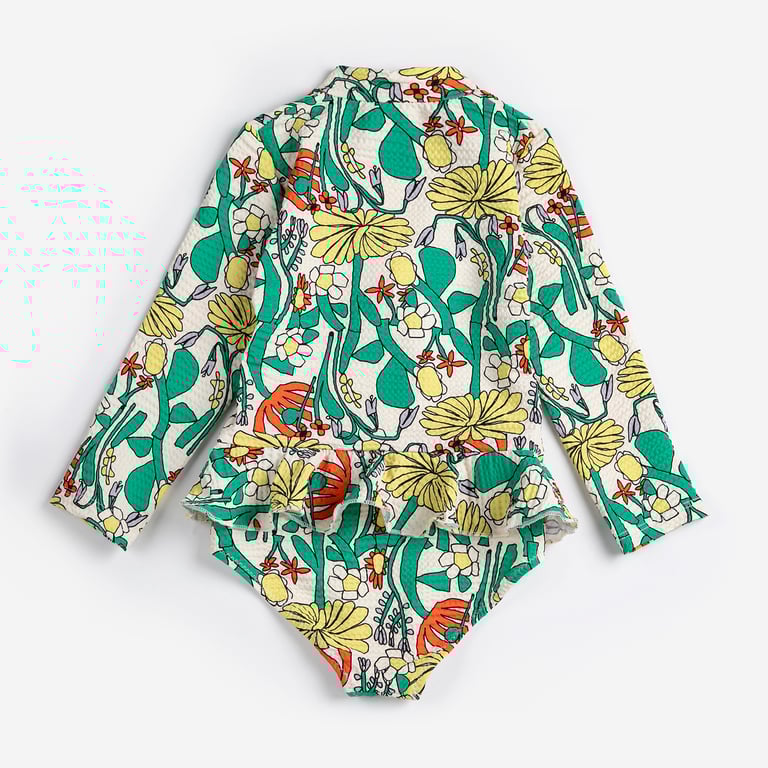 Bobo Choses Schwimm-Overall Langarm Color Herbalist all over, multicolor 1