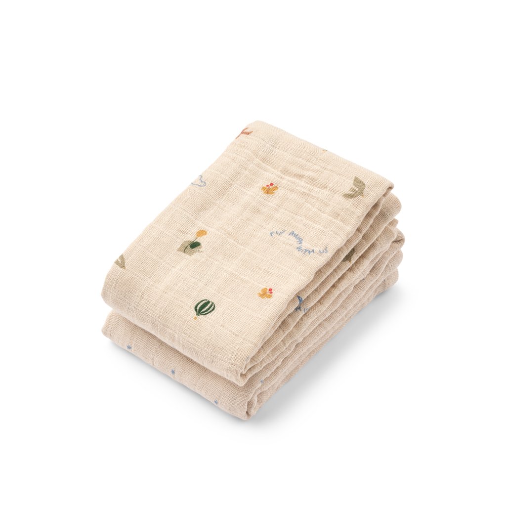 Liewood Musselintuch Lewis 2er Pack, Star Flying Mix