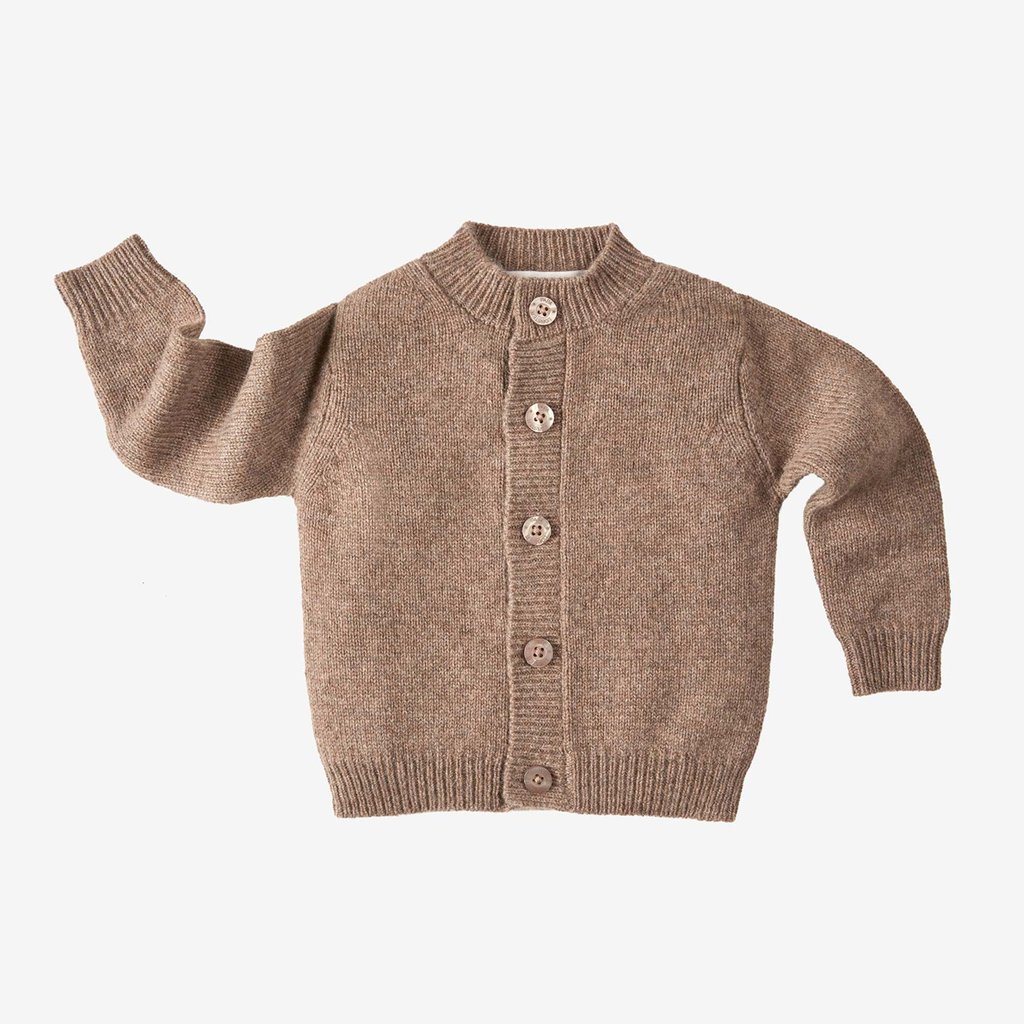 Papa Lobster Cardigan Strickjacke Nicki, schoko mélange