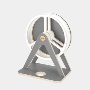 QueChaLe Das GlückAufRad zur Tonie-Aufbewahrung Toniebox 1 Midnight Grey