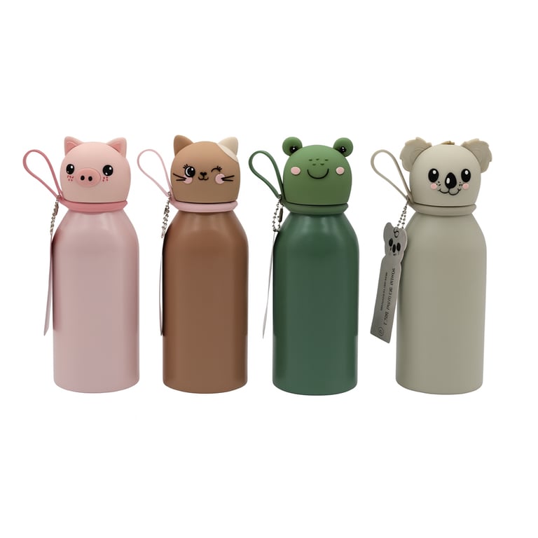 Lulubug Thermoflaschen mit Tiermotiv, 350 ml