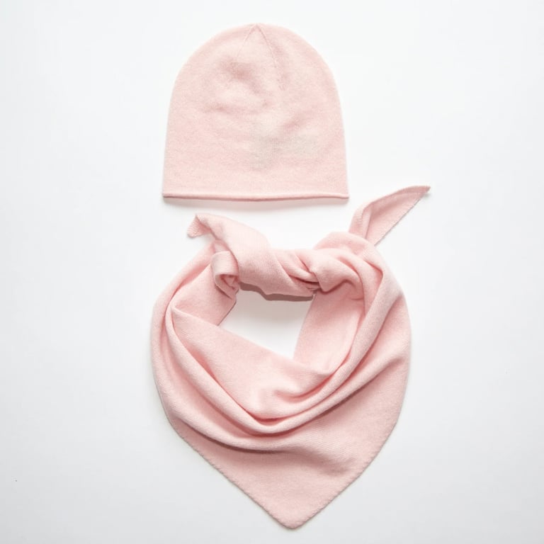 Papa Lobster Kaschmirmütze Kim, rosé 1