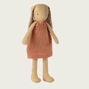 Maileg Hase, Größe 2 - Cremegelb- Gestricktes Kleid