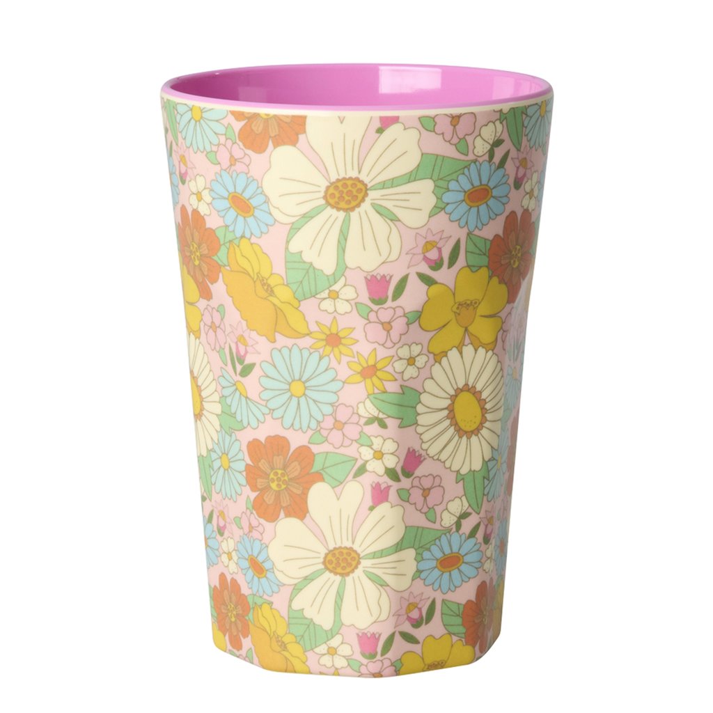 Rice Melamin Großer Becher Flower Power Print
