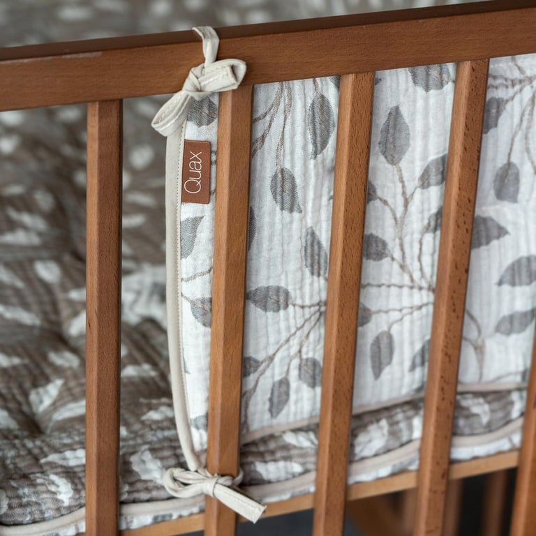 Quax Playpen/Bed Bumper, Natural Collection Leaf