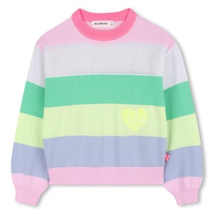 Billieblush Streifenpullover mit Pailletten-Stickerei