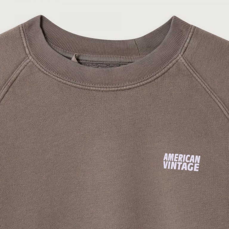 American Vintage Sweatshirt Izubird, Cendre Vintage 1