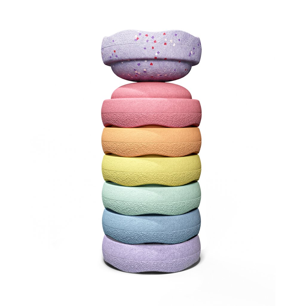 Stapelstein® Winter Special Mini rainbow pastel