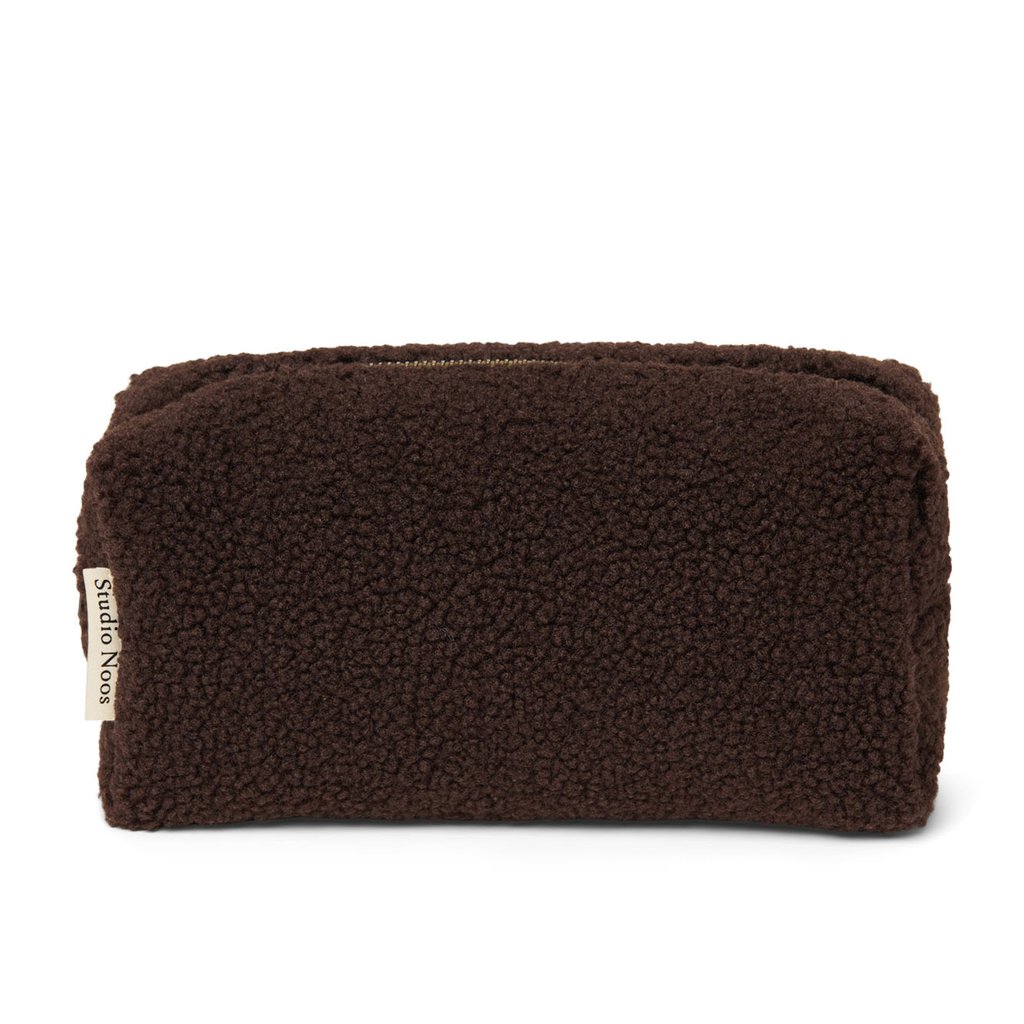 Studio Noos Kulturbeutel Teddy Pouch, chocolate