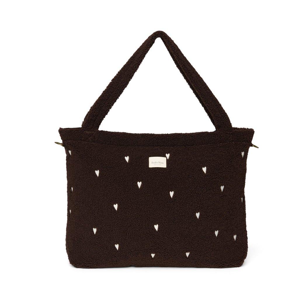 Studio Noos Chocolate Hearts Teddy Wickeltasche