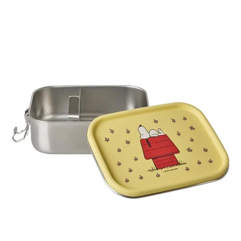 Rice Lunchbox klein Edelstahl Snoopy Print, gelb (800 ml)